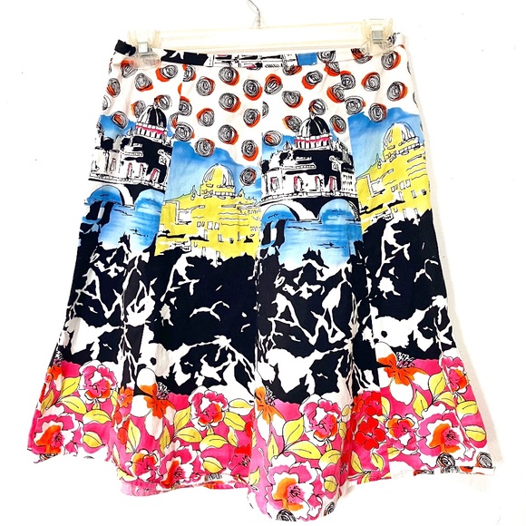 Fun Vacation A-line Skirt. Size 8 - Picture 1 of 7
